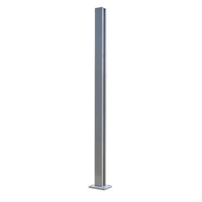 Mellanstolpe Novoroom Aluminium med Fot