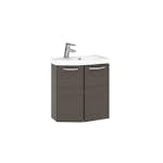 Tvättställsskåp Temal Mondo med Tvättställ och 2 Luckor