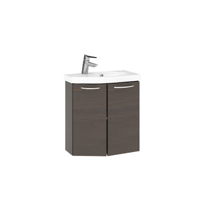 Tvättställsskåp Temal Mondo med Tvättställ och 2 Luckor