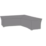 Möbelskydd Hillerstorp Lundamo, Överdrag till Hörnsoffa i Svart PU-Behandlad Polyester