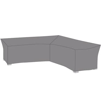 Möbelskydd Hillerstorp Lundamo, Överdrag till Hörnsoffa i Svart PU-Behandlad Polyester