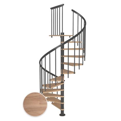 Spiraltrappa Dolle Montréal Ek Vit Oljad Classic 3