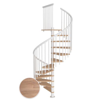 Spiraltrappa Dolle Montréal Ek Vit Oljad Classic 4