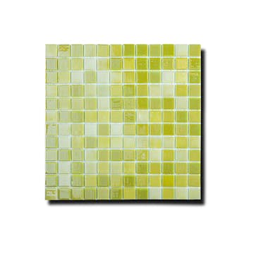 Mosaik Lhådös Glasmosaik Limegrön 2,5x2,5 cm