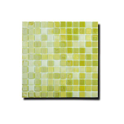 Mosaik Lhådös Glasmosaik Limegrön 2,5x2,5 cm