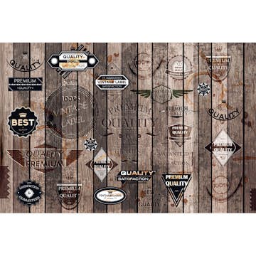 Tapet Dimex Vintage Labels