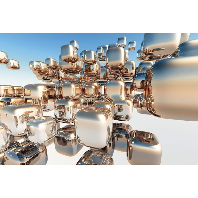 Tapet Dimex Silver Cubes