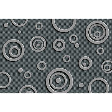 Tapet Dimex Metal Circles