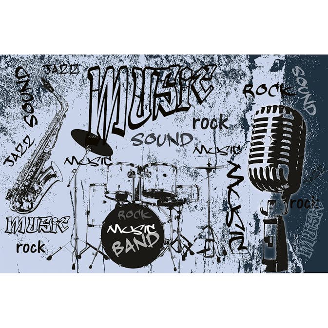 Tapet Dimex Music Blue