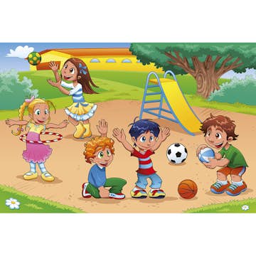 Tapet Dimex Kids In Playground