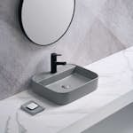 Tvättställ NOURK Rektangulärt Vägghängt/Ovanpåliggande