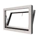 Underkantshängt Kippfönster NorDan HelAlu 3-Glas Aluminium