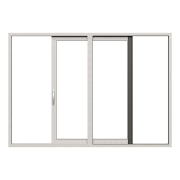 Skjutdörr NorDan HelAlu Aluminium 2-Delad Enkelspår