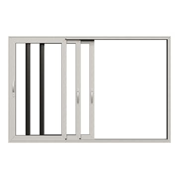 Skjutdörr NorDan HelAlu Aluminium 3-Delad Trippelspår