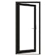 Fönsterdörr NorDan NTech Helglasad Aluminium BlackLine Svart