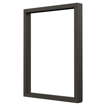 Fast Fönster NorDan NTech Aluminium BlackLine Svart