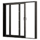 Skjutdörr NorDan NTech Aluminium 2-Delad BlackLine Svart