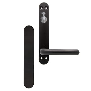 Handtag/Cylindervred/Blindskydd NorDan Typ 4B Svart