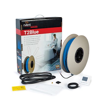 Golvvärmekabel Raychem T2Blå-10 med SENZ WIFI-termostat