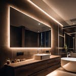 Spegel Vidi Oblong med LED-belysning