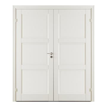 Pardörr GK Door Oden 3 Vit med Spröjs