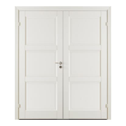 Pardörr GK Door Oden 3 Vit med Spröjs