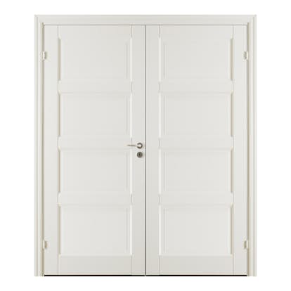 Pardörr GK Door Oden 4 Vit med Spröjs