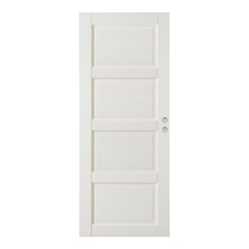 Skjutdörr GK Door Oden 4 LS Vit inkl. Skålar & Dragring