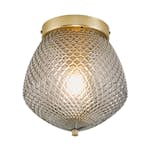 Takplafond Nordlux Orbiform Mässing & Rökfärgad Glas med Dimbar Funktion