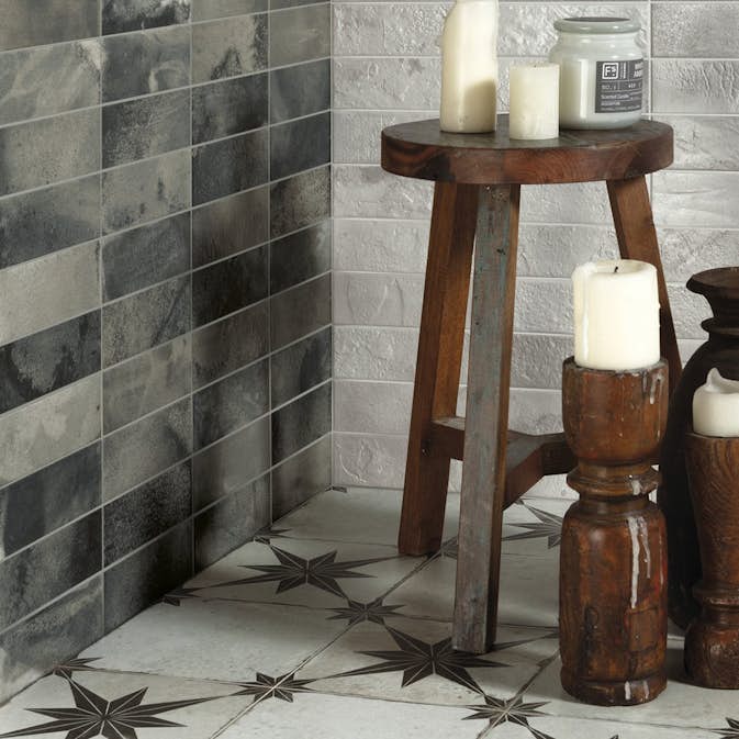 Kakel Tenfors FS Raku Black 20x40 cm