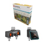 Micro-Drip Gardena Premiumpaket För Terrass med Vattenfördelare & Bevattningsdator