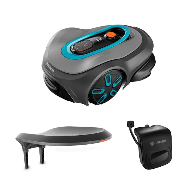 Robotgräsklippare Gardena Smart Sileno Max 1200 Utan Slinga Paket Med Robothus & Antikollisionsradar