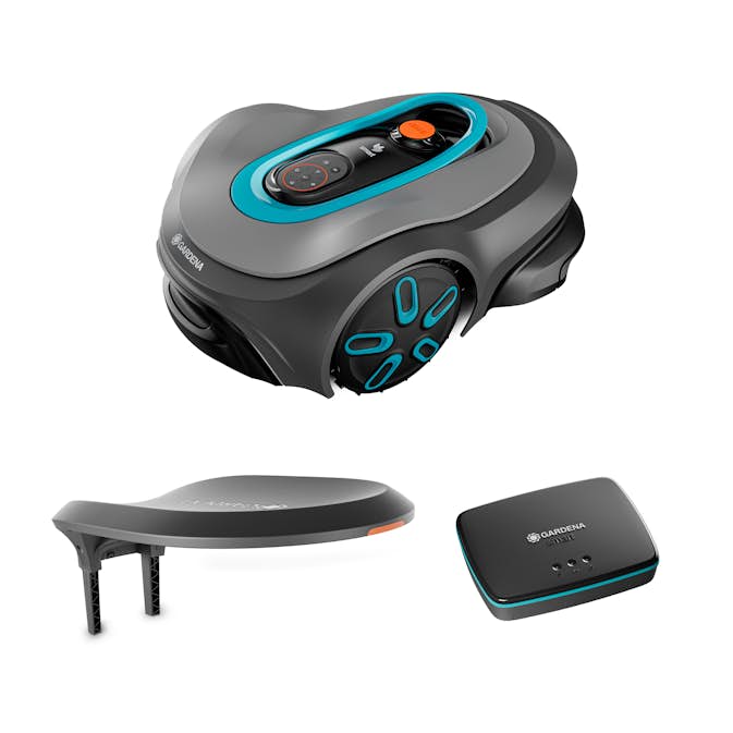 Robotgräsklippare Gardena Smart Sileno Max 1500 Utan Slinga Paket Med Robothus & Gateway
