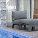 Loungefåtölj LifestyleGarden Palau med fotpall
