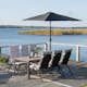 Parasoll Ute Hillerstorp Svart Aluminium Ø300 cm, Vev- & Tilt Funktion