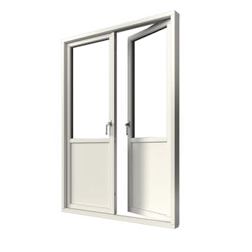 Parfönsterdörr Elitfönster Elit Retro 3-Glas Aluminium