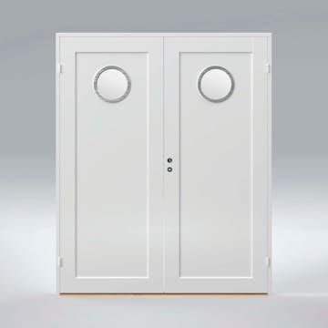 Parinnerdörr Br. Johansson Contur Aluring Runt Frostat Glas