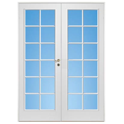 Parinnerdörr Diplomat Formpressad SP12 Vit Klarglas