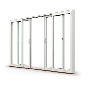 Parskjutdörr NorDan NTech Aluminium 4-Delad