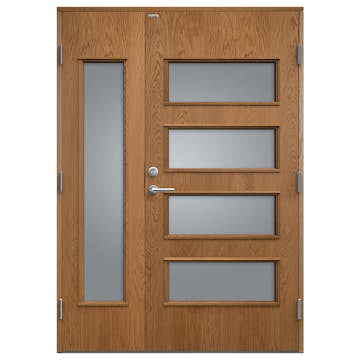 Parytterdörr Diplomat Ebba Klarglas Träfanér