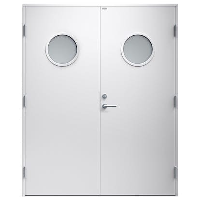 Parytterdörr Diplomat Rosa Klarglas