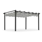Pergola Hillerstorp Skanör 3x4m Mörkgrått Solskydd