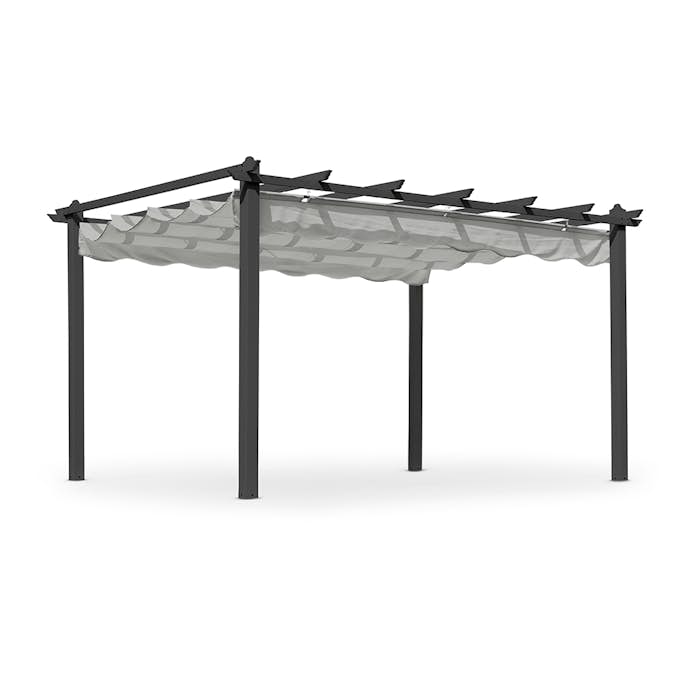 Pergola Hillerstorp Skanör 3x4m Mörkgrått Solskydd