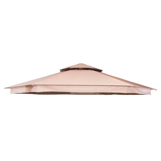 Paviljongtak Hillerstorp Luxor 6-kantigt Solskydd Ø400 cm Beige