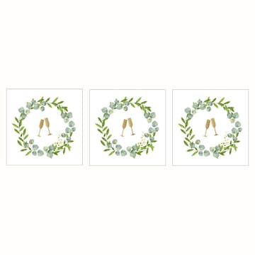 Servett Paperproducts Design Champagne 33x33 cm 3 st 20-pack