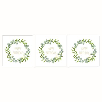 Servett Paperproducts Design Happy B´day 33x33 cm 3 st 20-pack