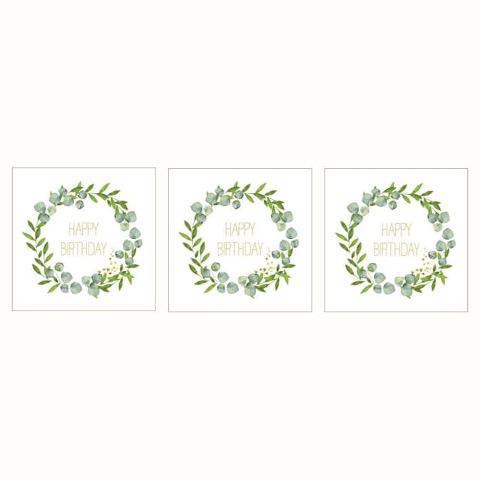 Servett Paperproducts Design Happy B´day 33x33 cm 3 st 20-pack