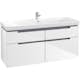 Tvättställsskåp Villeroy & Boch Subway 2.0 med 4 Lådor för Skåpstvättställ