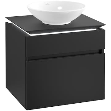 Tvättställsskåp Villeroy & Boch Legato 600 med 2 Lådor för Ytmonterat Tvättställ