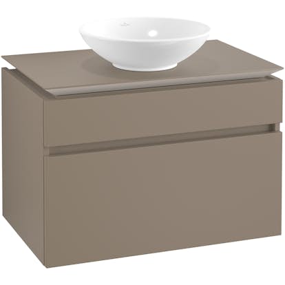 Tvättställsskåp Villeroy & Boch Legato 800 med 2 Lådor för Ytmonterat Tvättställ